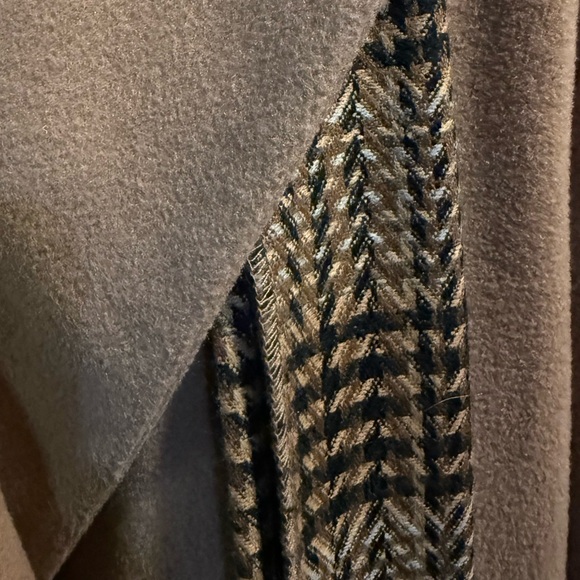 Forecaster of Boston Tan Wool Pea Coat with Scarf Size 8 - Picture 7 of 15